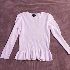 Express white long sleeve